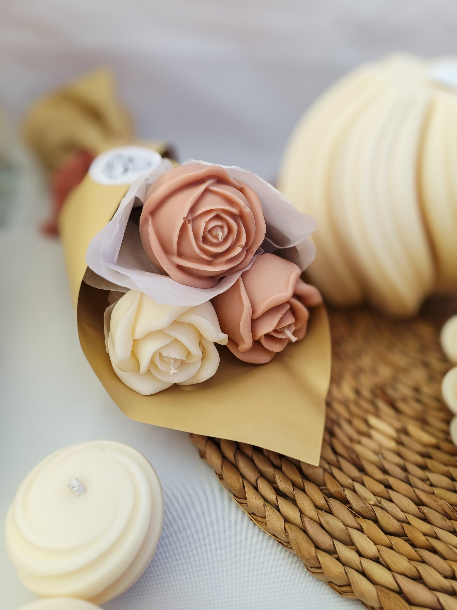 Bouquet of Rose Candles