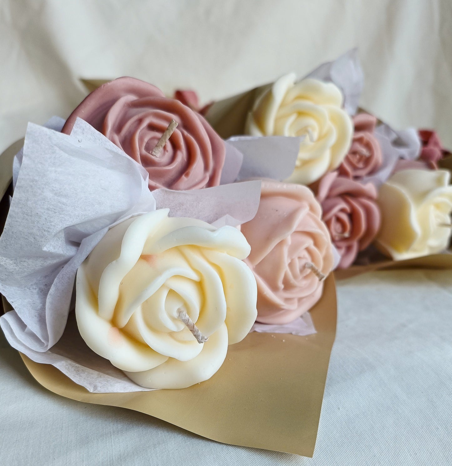 Bouquet of Rose Candles