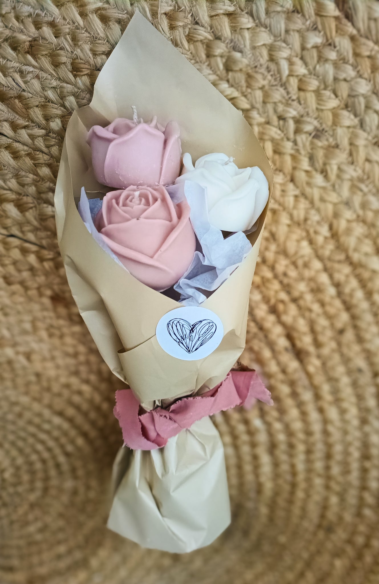 Bouquet of Rose Candles