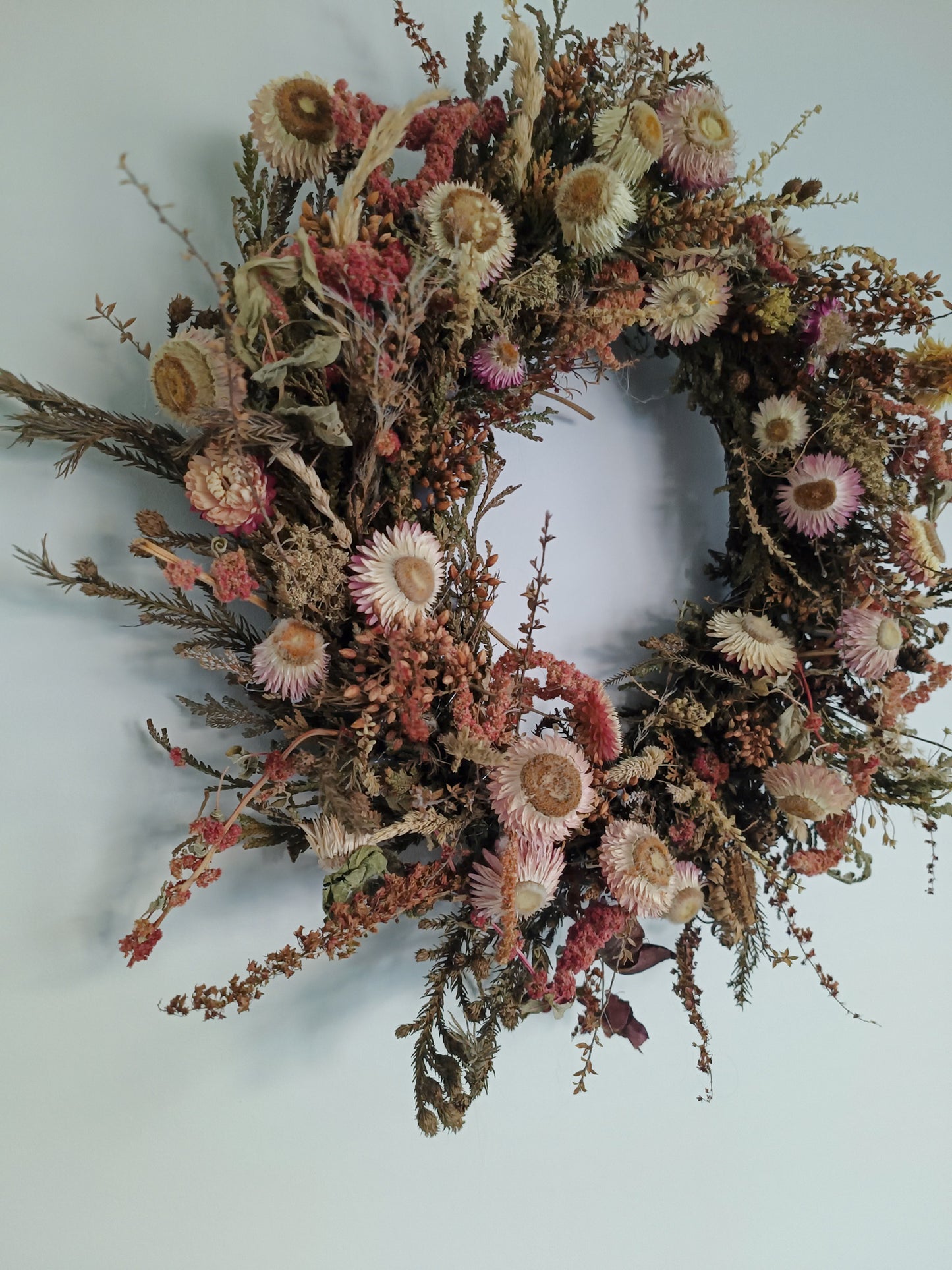 Dried Flower Wreath | Fiery