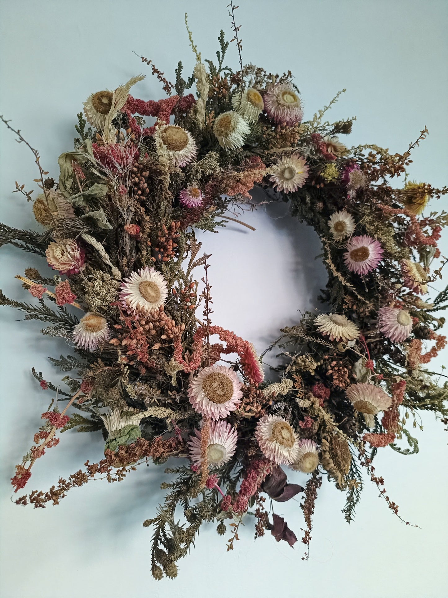 Dried Flower Wreath | Fiery