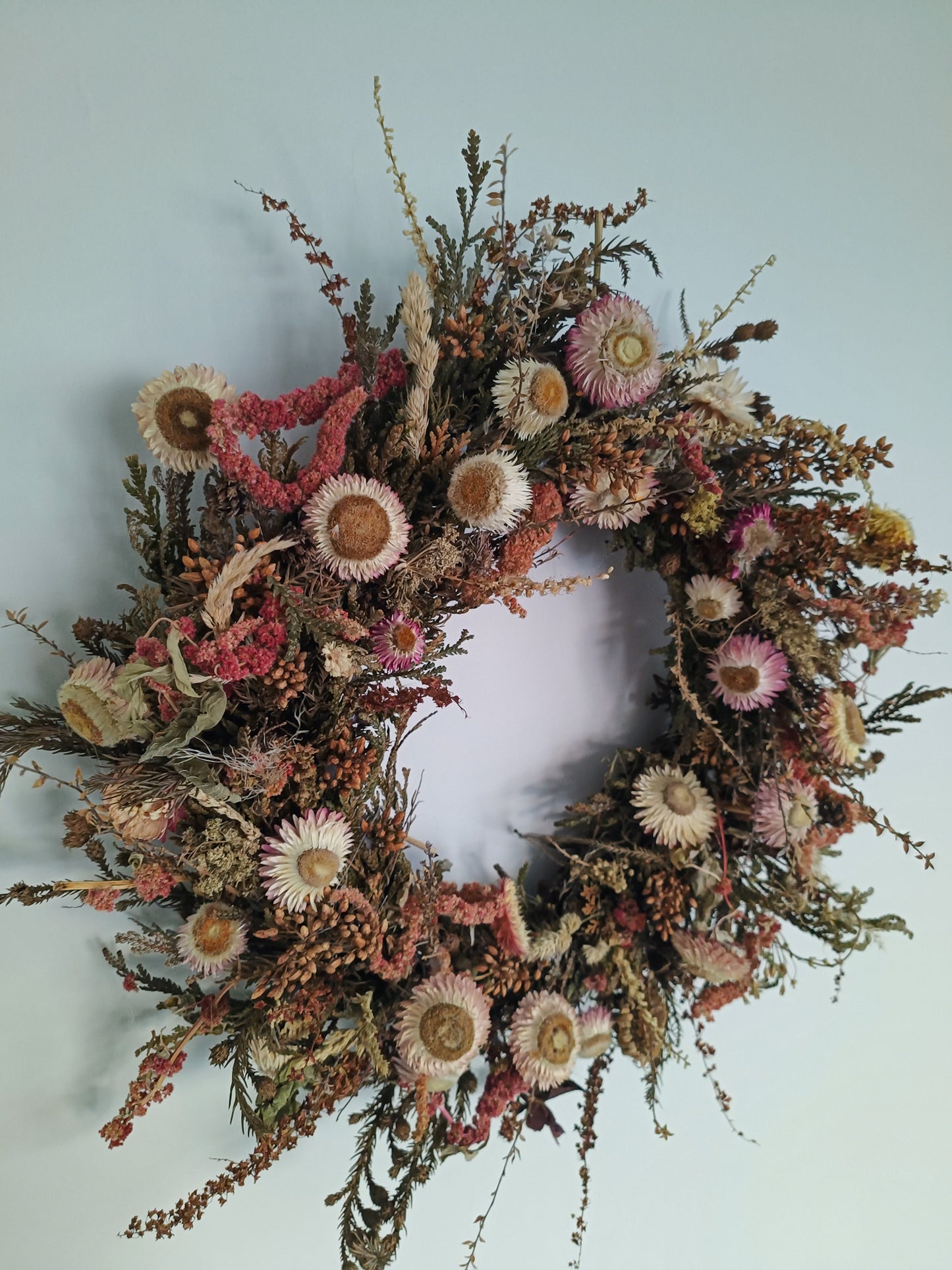 Dried Flower Wreath | Fiery