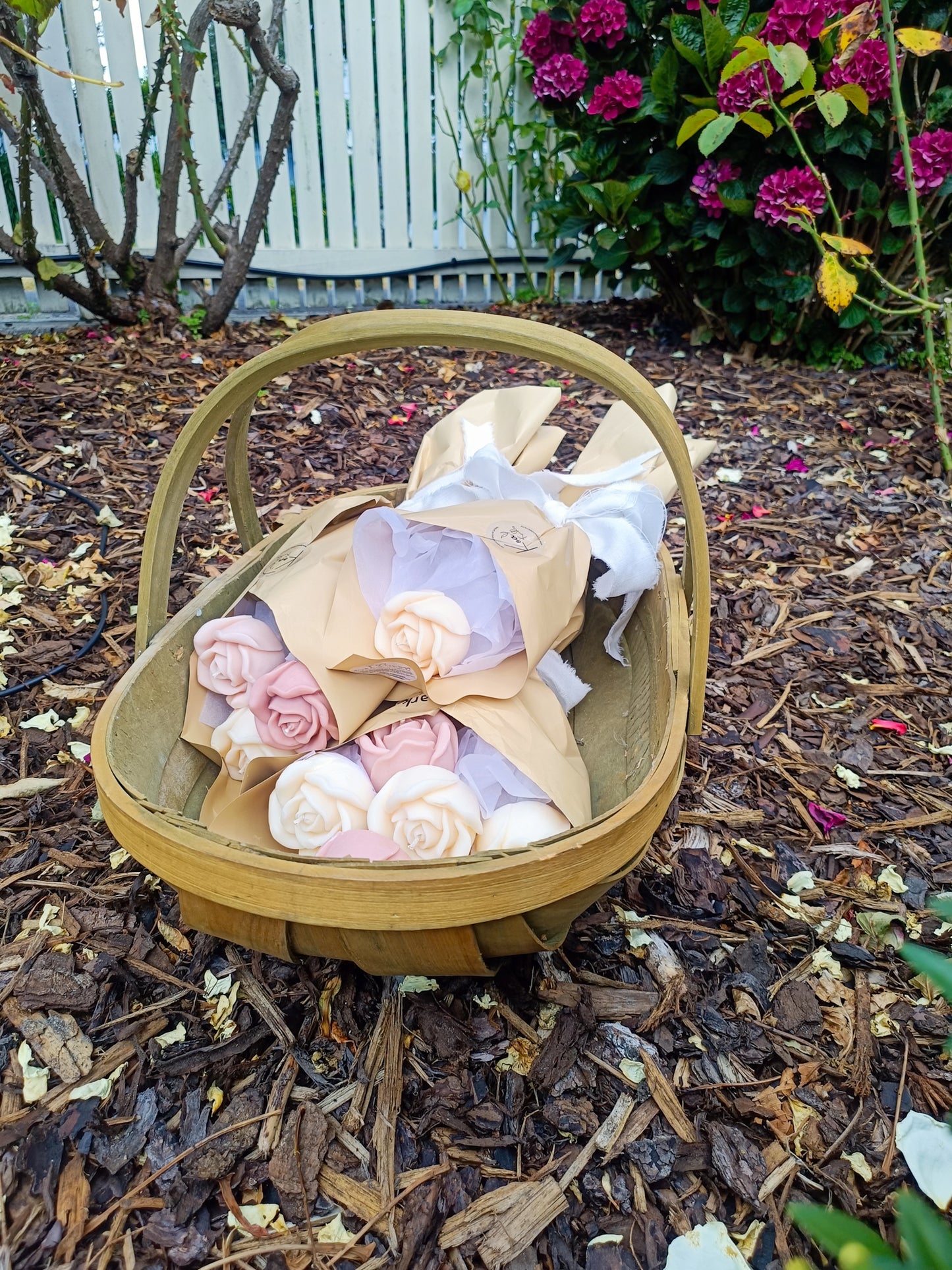 Bouquet of Rose Candles