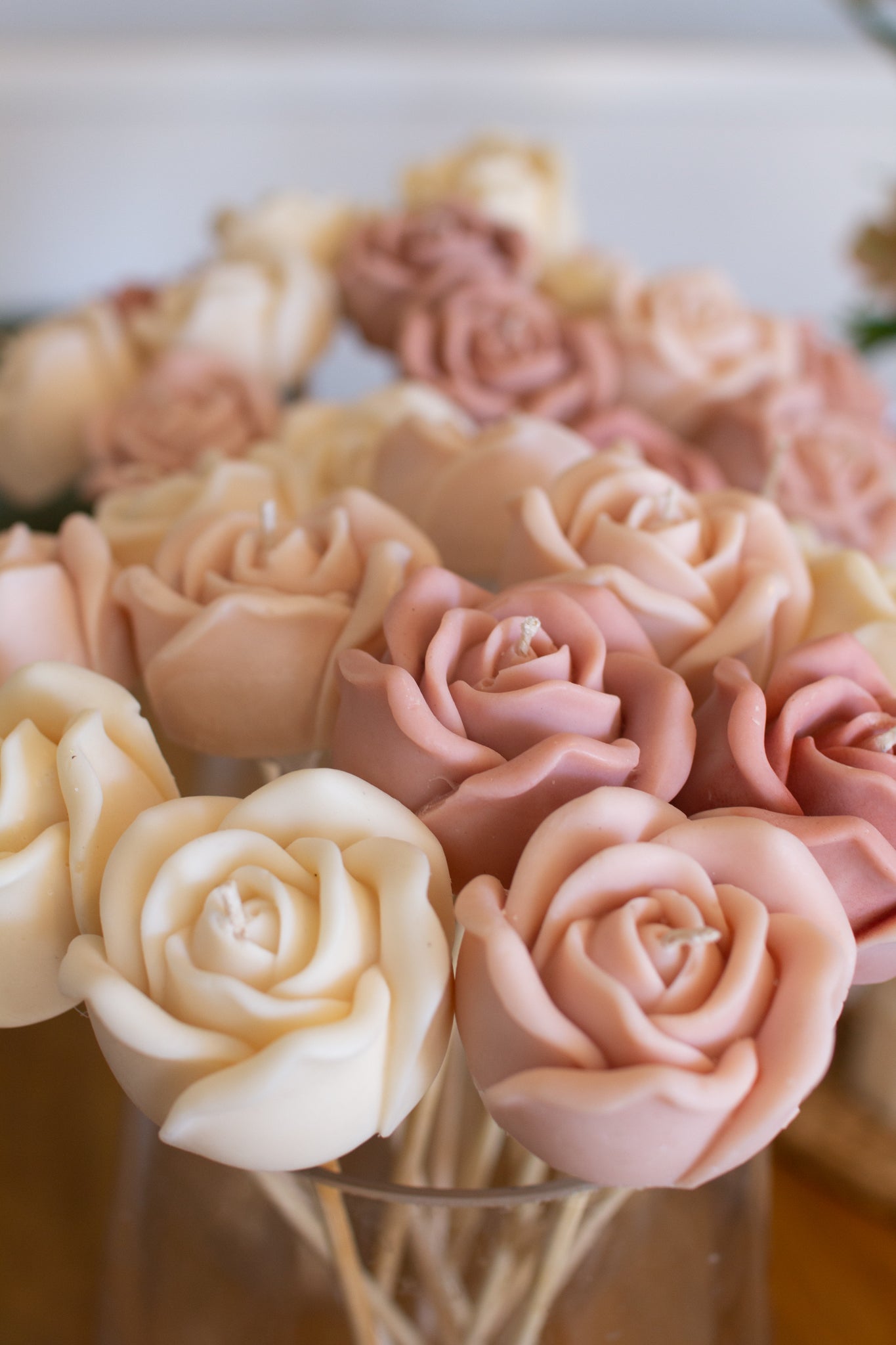 Bouquet of Rose Candles
