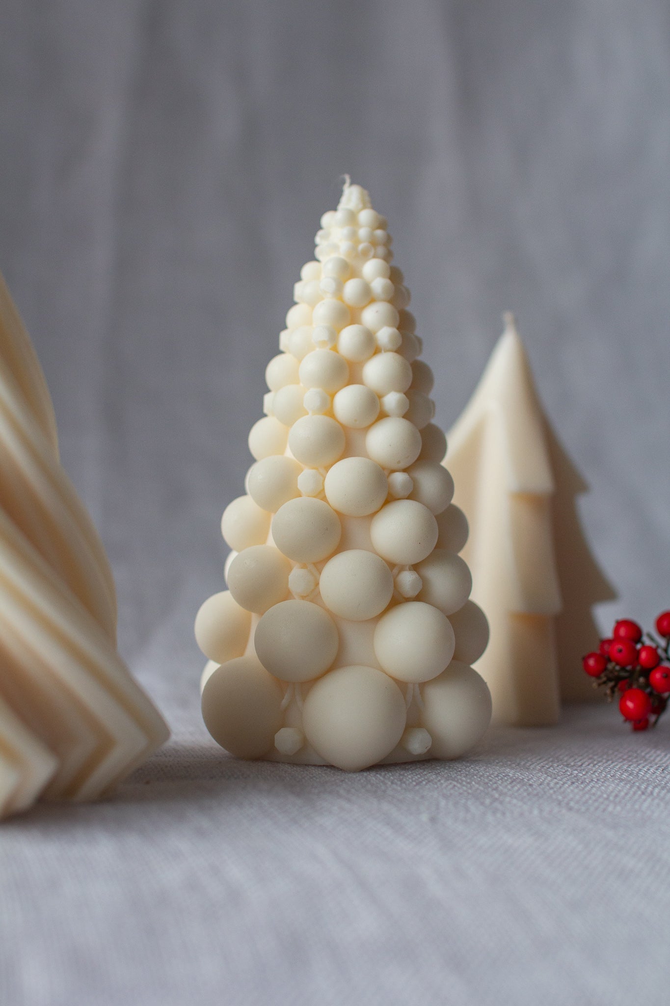 Festive Flames | Christmas Tree Candle Trio