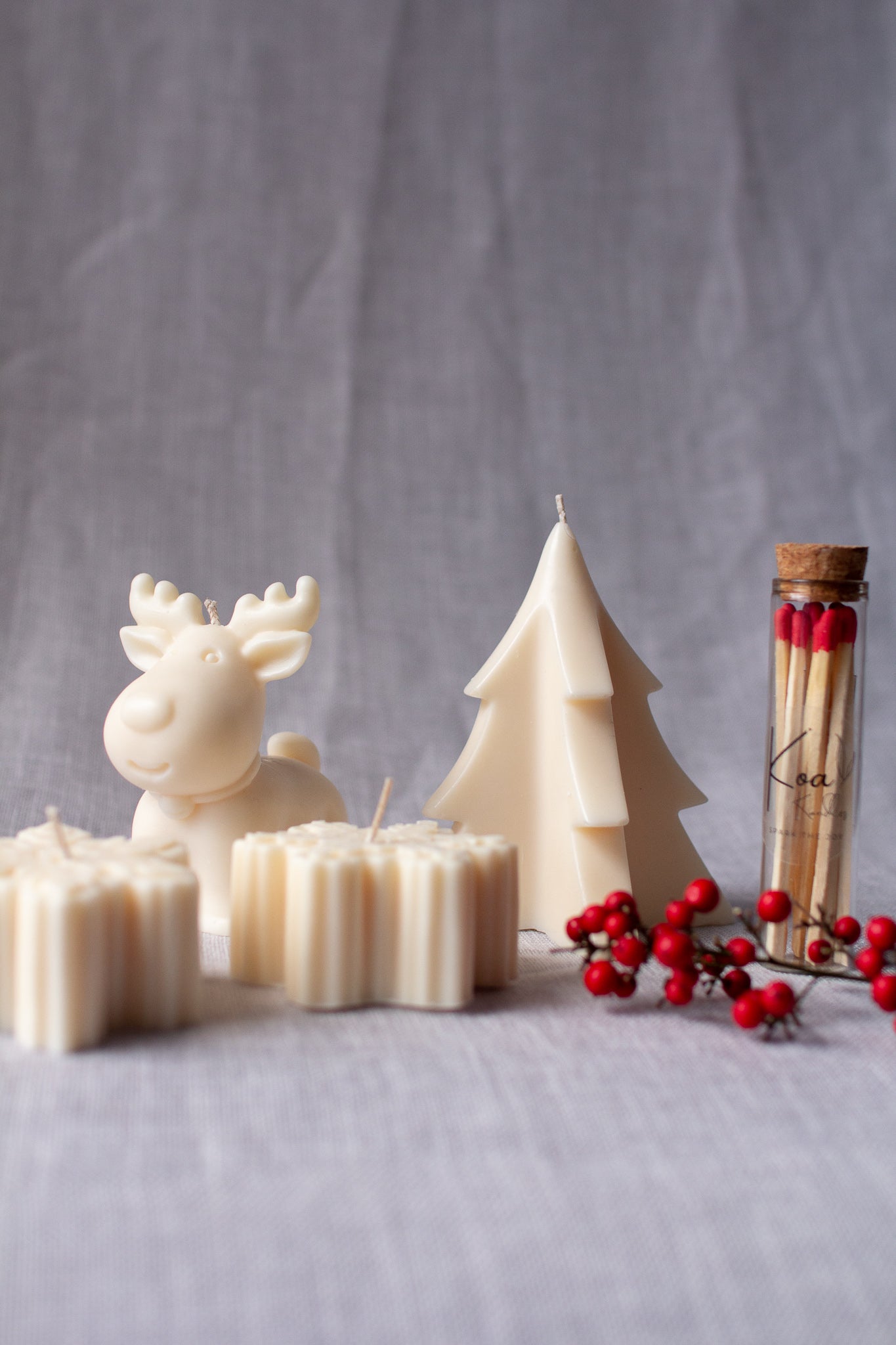 Festive Flames | Christmas Tree Candle Trio