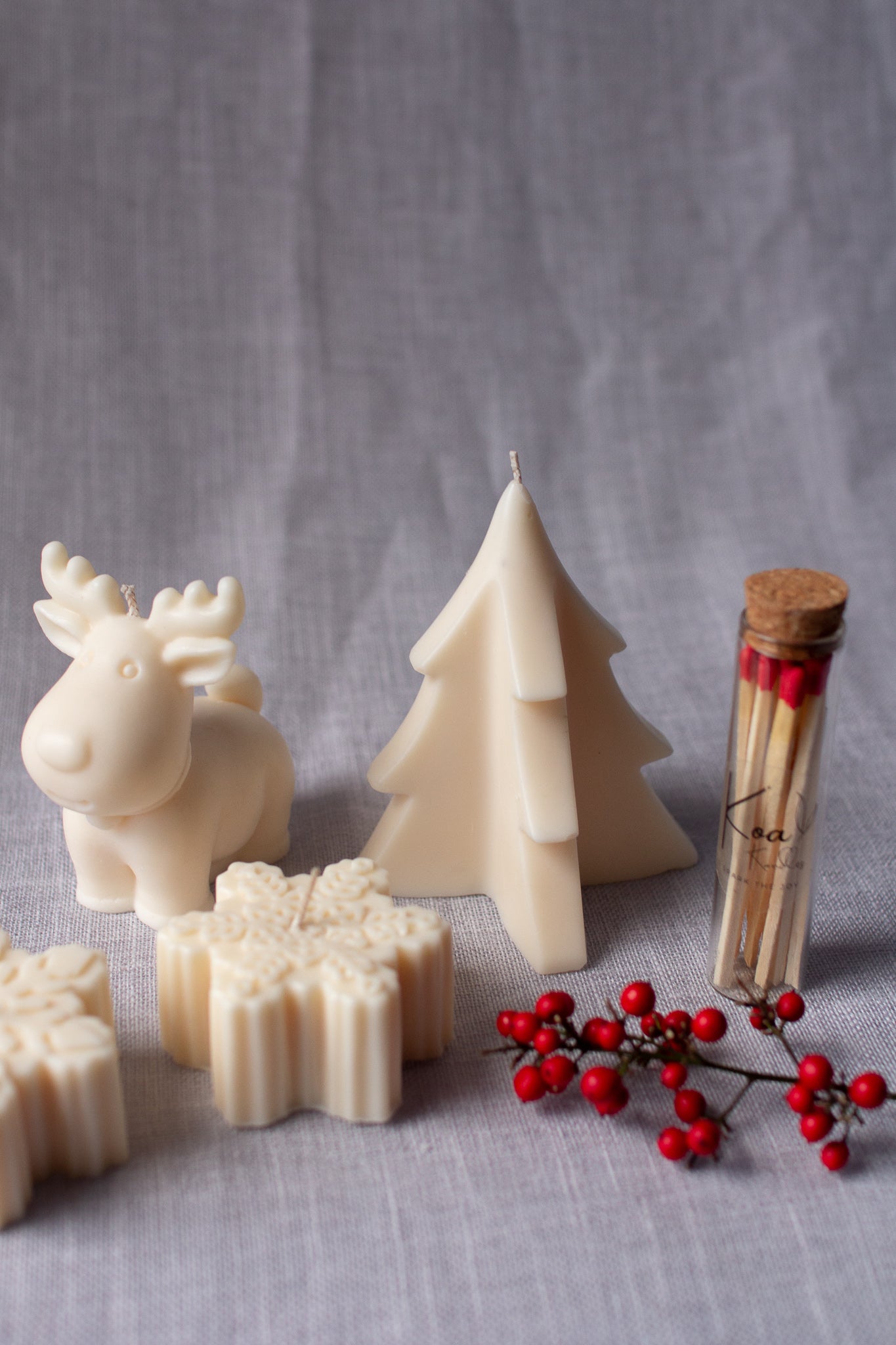 Festive Flames | Christmas Tree Candle Trio