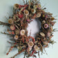 Dried Flower Wreath | Fiery