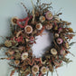 Dried Flower Wreath | Fiery