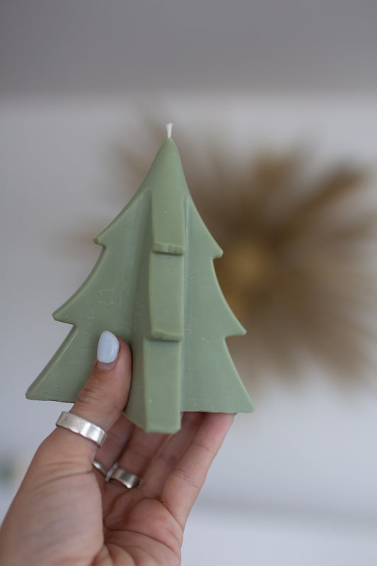 Holly | Christmas Tree Sculpture Candle