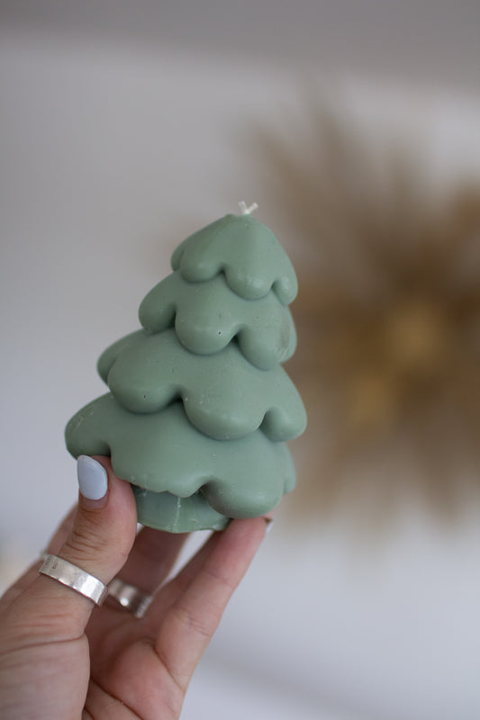 Hallie | Christmas Tree Sculpture Candle