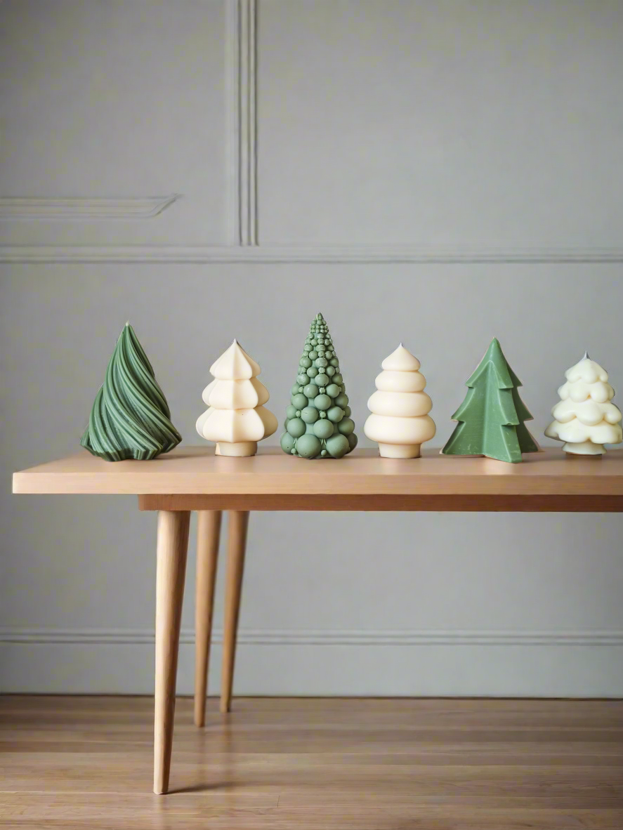 Hallie | Christmas Tree Sculpture Candle