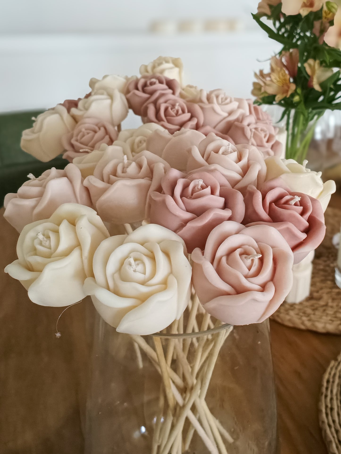Bouquet of Rose Candles