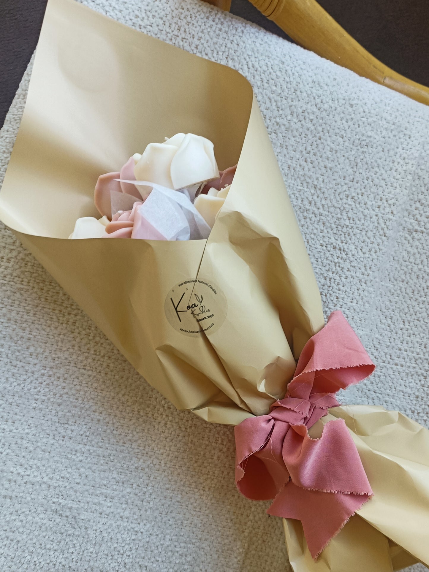 Bouquet of Rose Candles