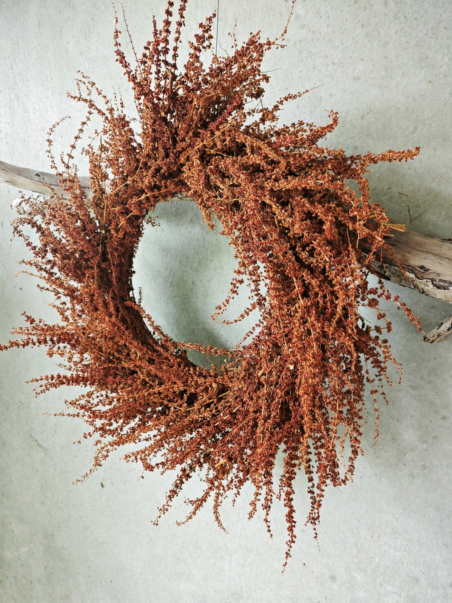 Natural Handmade Wreath | Dried Flower Christmas Wreath | Wild Flame