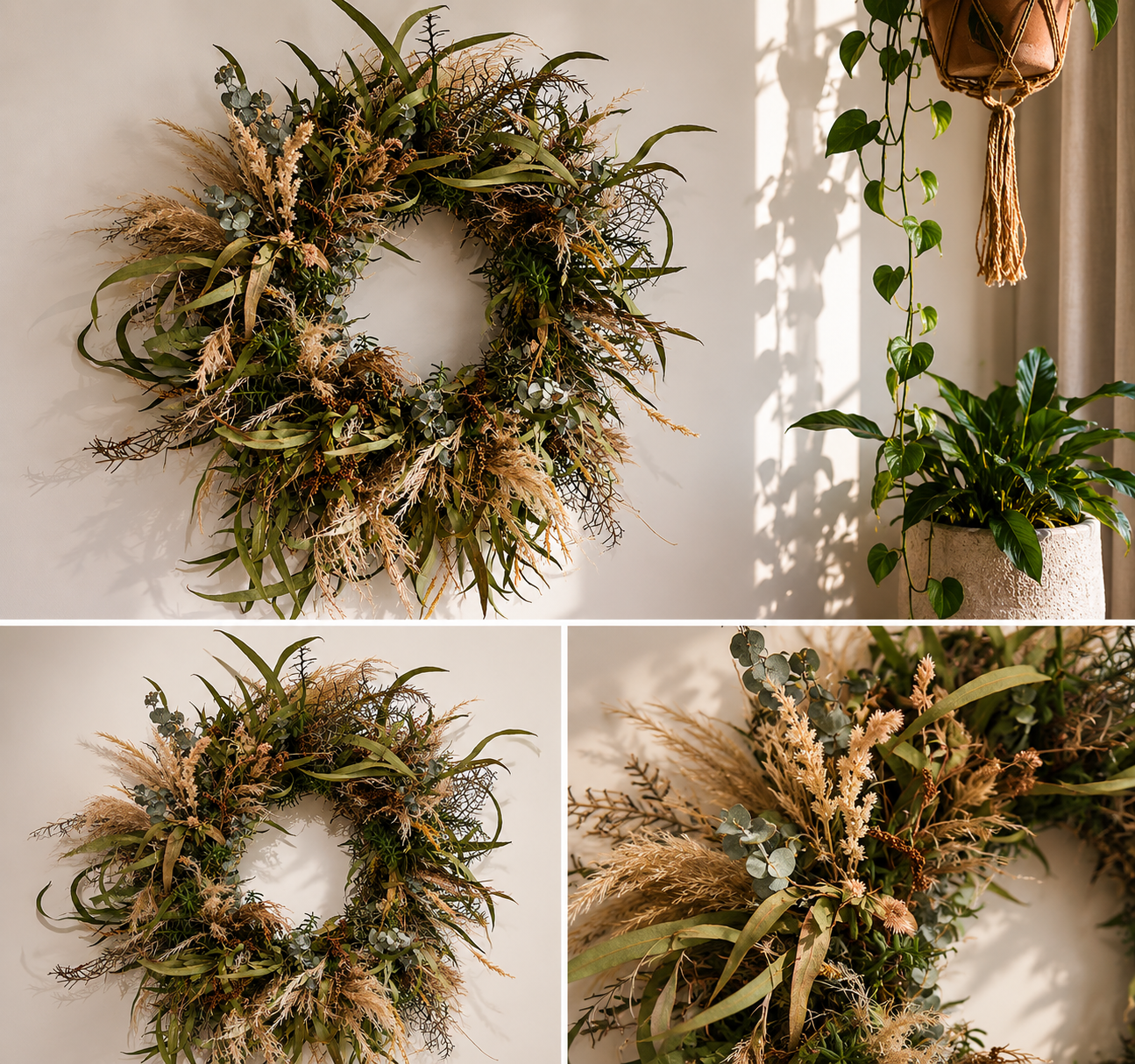 Dried Flower Wreath | Natural Handmade | Naturally Wild