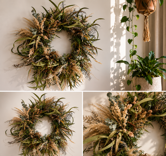 Dried Flower Wreath | Natural Handmade | Naturally Wild
