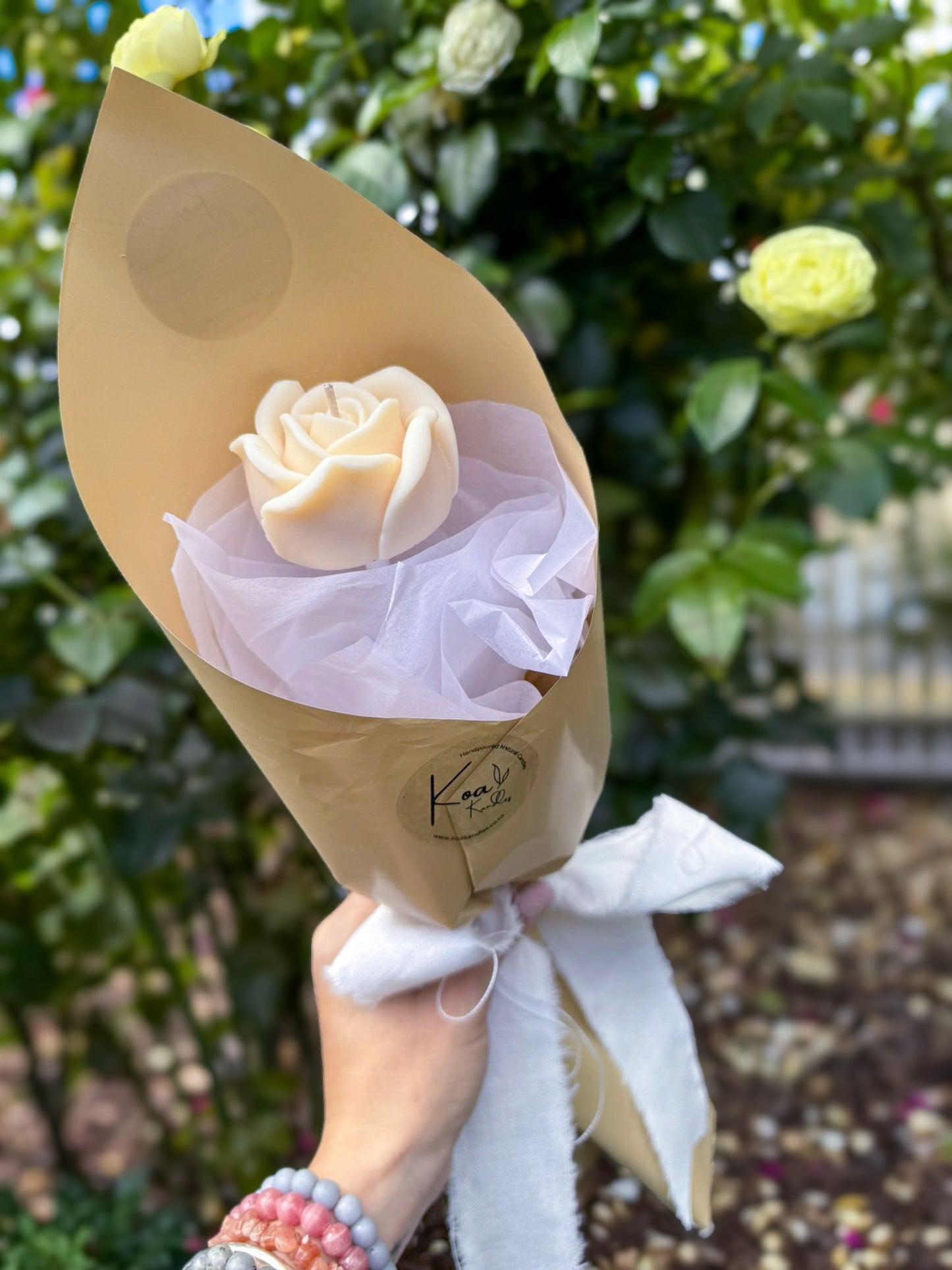 Bouquet of Rose Candles