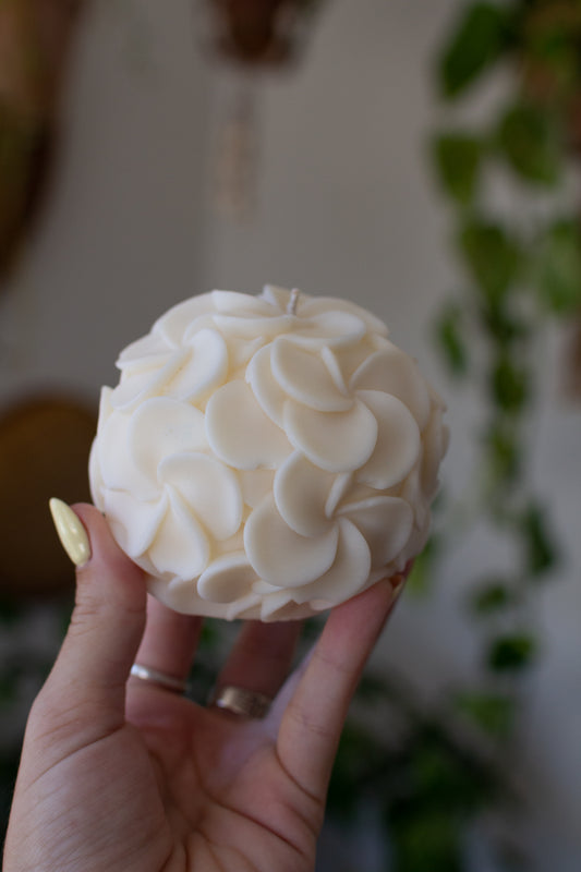 Zola  | Frangipani Flower Globe Candle
