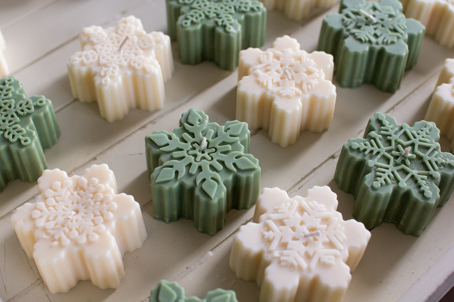 Snow Storm Set | Snowflake Shaped Candle Gift Set