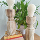 Natural Wood Candle Holder