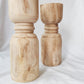 Natural Wood Candle Holder