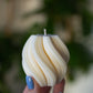 Mini Dawn | Twisted Swirl Shaped Candle