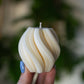 Mini Dawn | Twisted Swirl Shaped Candle