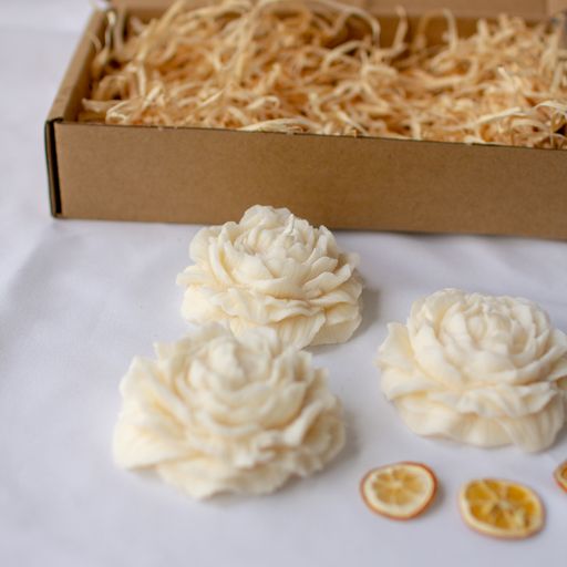 Little P Box Set | Peony Flower Candles